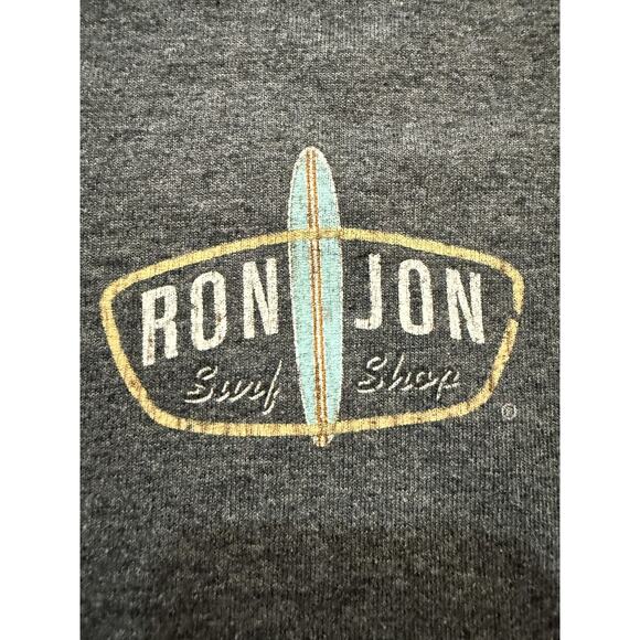 Ron Jon TShirt Mens XL Charcoal  Surf Shop Graphic Woody Wagon Surf Y2K Fader - Picture 3 of 7